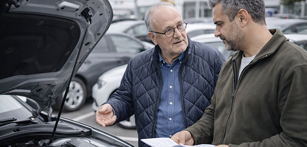 Gebrauchtwagenprüfung vor dem Kauf mit Fokus auf Technik und Zustand